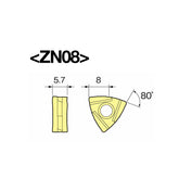 Designs Optimal Inserts Exclusive For Boring  Insert Holder Cartridge ZN05/ZN08 - Big-tools Industrial Supply Tools for Metal Cutting